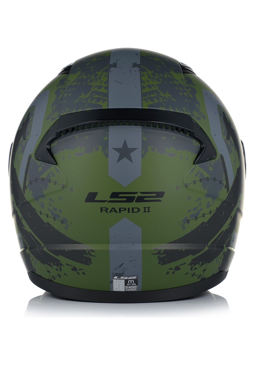 LS2 RAPID 2 THUNDER BIRDS MAT YEŞİL KASK 